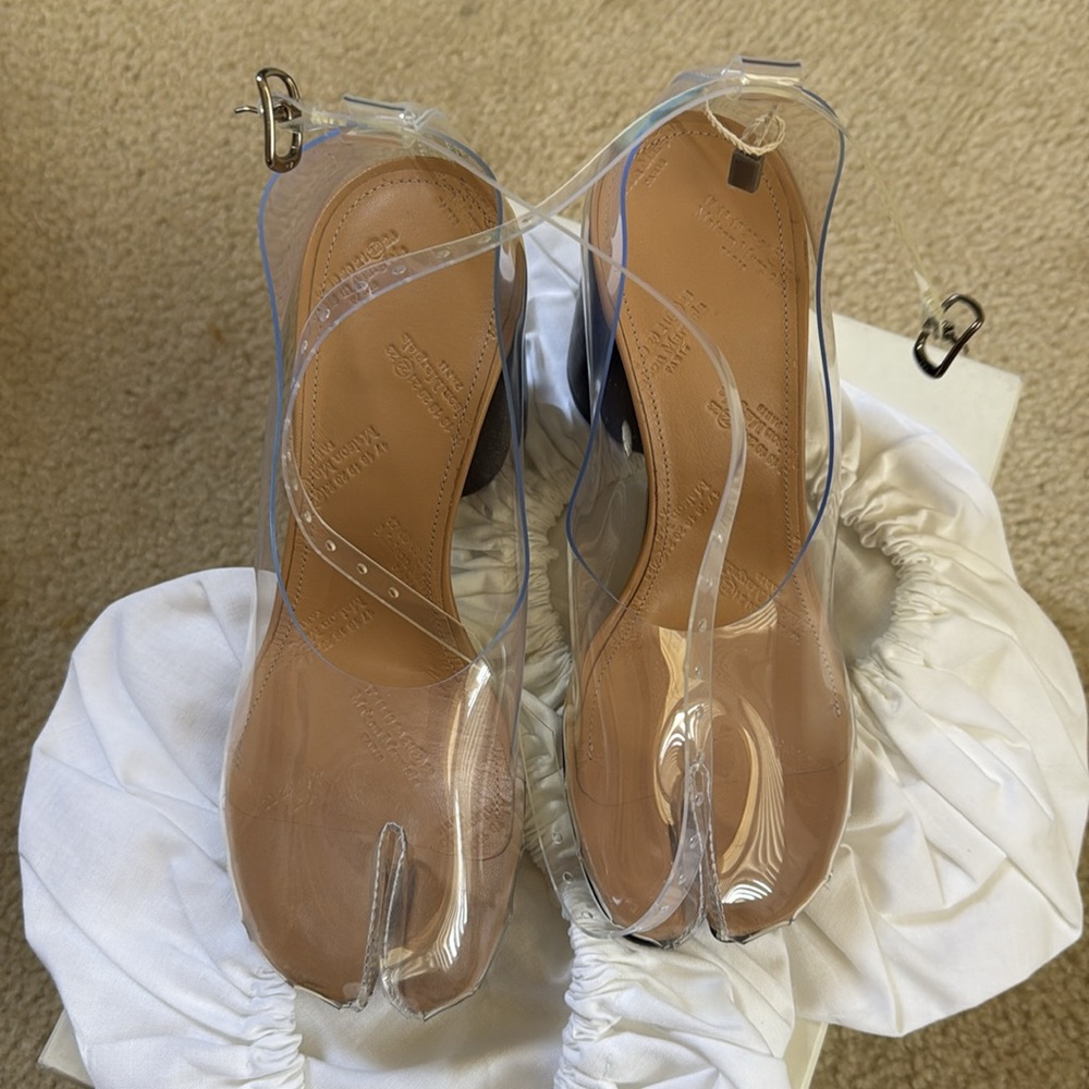 NIB Maison Martin Margiela Tabi Mary Jane Sandals Heels - Picture 8 of 11